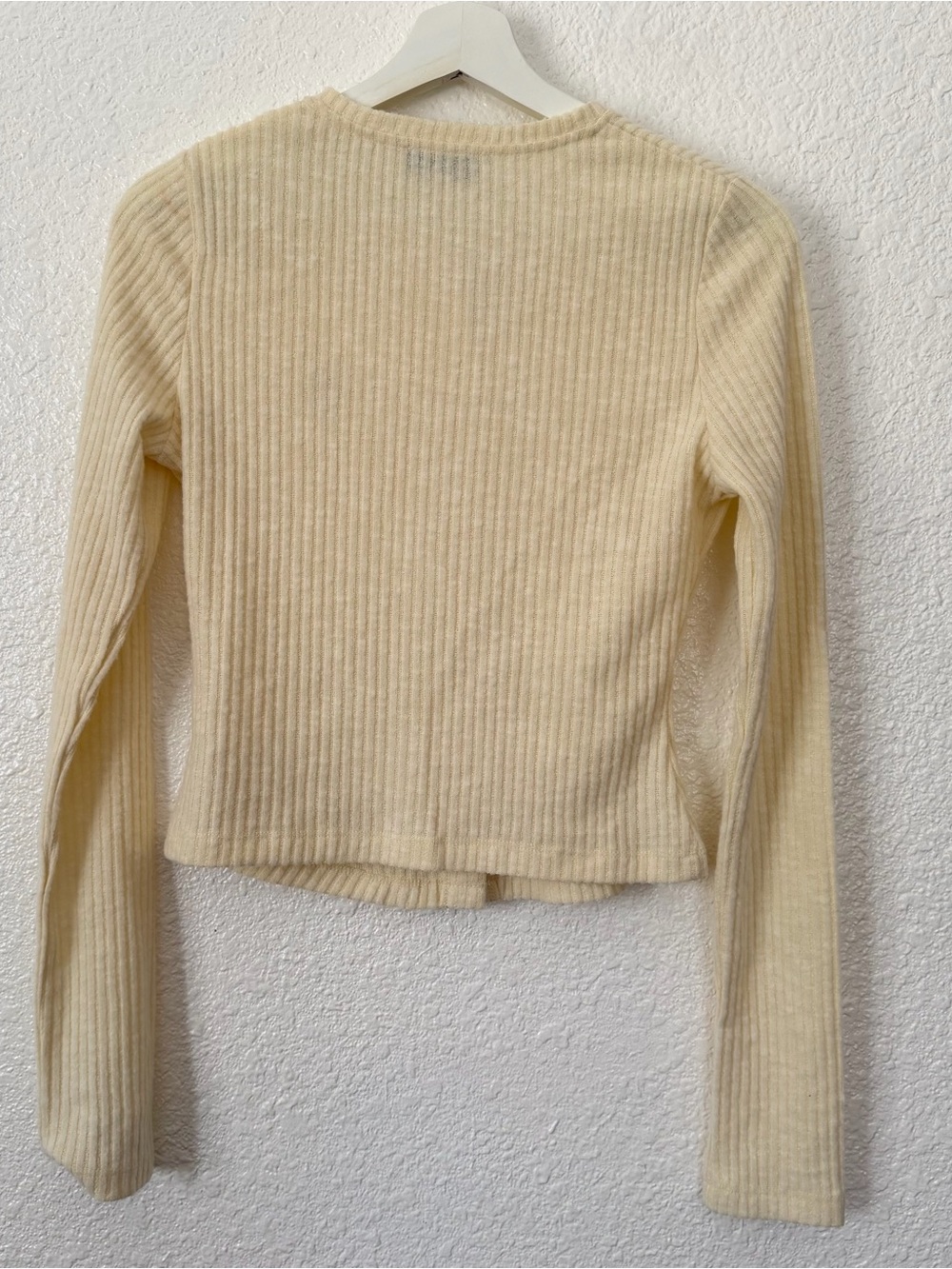 DANIELLE GUZIO Ribbed Button-Up Cardigan long sleeve S - Picture 4 of 9